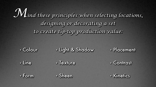 The Principles of Production Design