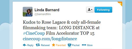 Linda Barnard of the Toronto Star tweets support