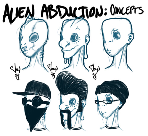 Alien Abduction Concept Designs by Joey McIntosh