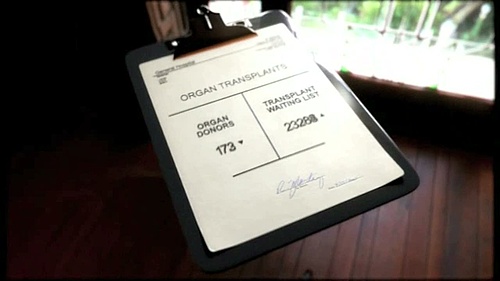 Absolution: Organ Donor Clipboard