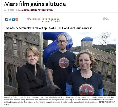 Chronicle Herald Features Red Horizon Team