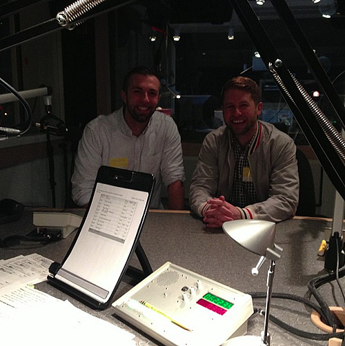 Behind the scenes at our CBC Radio interview