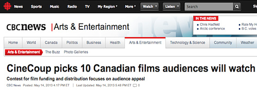 CBC News - CineCoup picks 10 Canadian film