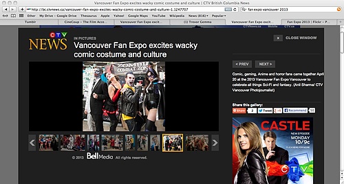 CTV News War Paint Photo from Fan Expo