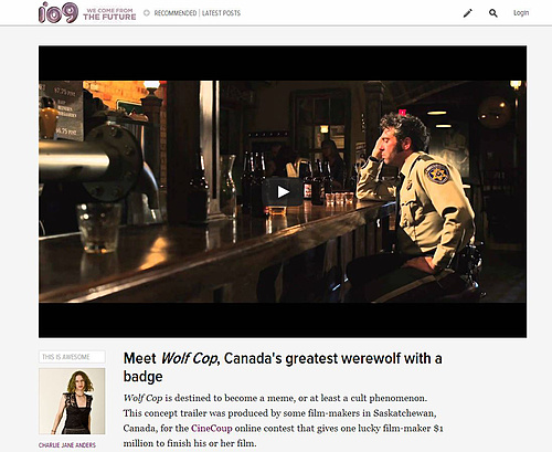 io9: Canada's greatest werewolf with a badge!